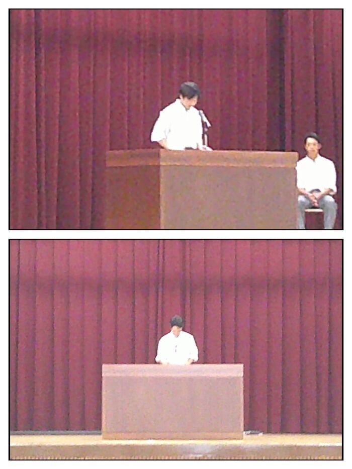 R7.後期生徒会長 立会演説