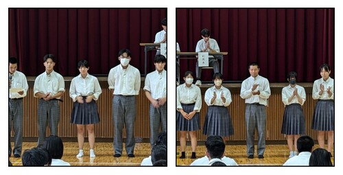 R6．後期生徒総会さむね